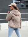 Dámska zimná bunda WINDGLAM camel Dstreet TY4421
