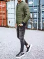 Moderná zelená bomber bunda skl.