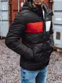 Moderná pánska bunda v čiernom prevedení