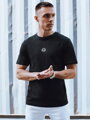Pánske tričko čiernej farby Dstreet RX5458 s potlačou