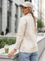 BERENICES dámska riflová bunda svetlobéžová Dstreet TY4309