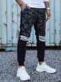 Pánske čierne camo tepláky Dstreet UX4429