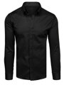 Elegantná čierna pánska košeľa Dstreet DX2599