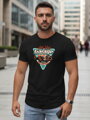 Bedrucktes Herren-T-Shirt HOT ROD GARAGE schwarz Dstreet NX5093R