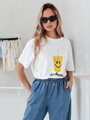 T-shirt damski SUNSMILE biały Dstreet RY2905
