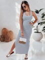Dámske šaty maxi SUMMER modré EY2611