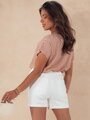 Dámske bavlnené šortky BEACH VIBE biele SY0389