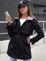 FASHLOVE dámska bunda parka čierna Dstreet TY4392