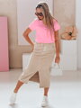 Bluzka damska one size prążkowana KISS LOOK różowa Dstreet RY2837