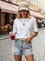 Dámske tričko MIA ROSE ecru RY2254