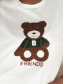 T-shirt damski BAREN ecru Dstreet RY2565