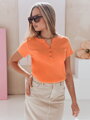 Bluzka damska one size prążkowana KISS LOOK pomarańczowa Dstreet RY2840