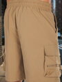 Pánske khaki cargo kraťasy Dstreet SX2505