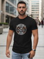 Herren Motorrad Print T-Shirt schwarz Dstreet NX5007R