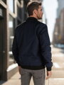 Pánska prechodná bomber bunda modrá Dstreet TX5019