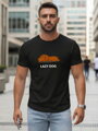 Bedrucktes Herren-T-Shirt schwarz Dstreet NX5092R