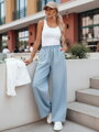 Dámske rifľové nohavice DENIMJOY svetlomodré UY2717