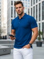 Pánske polo tričko Modrý lak DSTREET PX0551