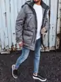 Pánska zimná svetlo-sivá bunda
