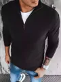 Čierny pohodlný sveter