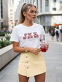 T-shirt damski GRIZY ecru Dstreet RY2568