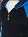 Pánska mikina s kapucňou na zips, modrá, Dstreet BX5886