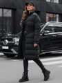 Dámska dlhá prešívaná zimná bunda FABWARM black Dstreet TY4620