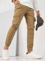 Dstreet UX4180 pánske khaki cargo nohavice
