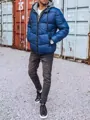 Pekná modrá pánska bunda.