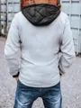 Sivá športová pánska bunda.