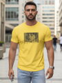 Bedrucktes Herren-T-Shirt gelb Dstreet NX5014R