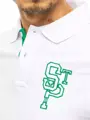 Biele POLO tričko s výšivkou.