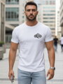 Bedrucktes Feuerwehr-T-Shirt mit Totenkopf für Männer NX054R