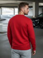 Jednoduchá pánska červená mikina (bx3867)
