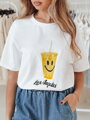 T-shirt damski SUNSMILE biały Dstreet RY2905