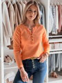 Long sleeve damski one size FELORIA pomarańczowa Dstreet RY2782