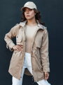 MOZA dámska bunda parka béžová Dstreet TY4407
