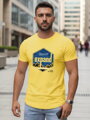 Bedrucktes Herren-T-Shirt EXPAND gelb Dstreet NX5004R