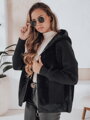 Čierny dámsky kabátik KATHERINE s kapucňou
