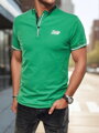 Pánske polo tričko s výšivkou zelené Dstreet PX0617