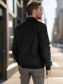 Pánska bomber bunda, prechodná, čierna Dstreet TX5029