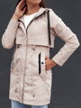 GLAMJACKET dámska bunda parka svetlo béžová Dstreet TY4382