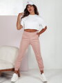 Dámske teplákové nohavice FASHIONCORE ružové UY2160