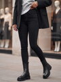 Dámske nohavice BLACKIN typu skinny čierne UY2221