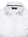 Biela elegantná košeľa so vzorom