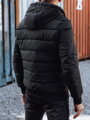 Pánska zimná prešívaná bomber bunda čierna Dstreet TX4944