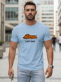 Bedrucktes Herren-T-Shirt blau Dstreet NX5092R