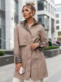 Čierna prechodná dámska parka PANTER s kapucňou TY4800