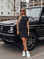 Dámske šaty mini FITLINES čierne EY2584