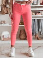 Dámske nohavice skinny s opaskom VIVASKIN svetloružové UY2468